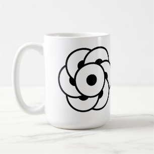 Crop Circle Blume - Geometrische kosmische Kunst Kaffeetasse