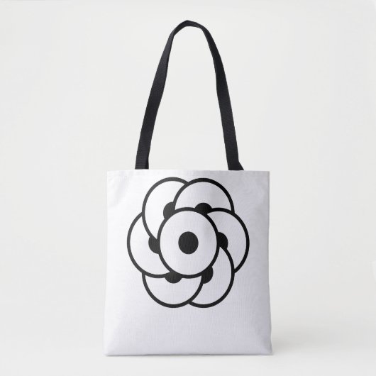 Crop Circle Blume - Geometrische kosmische Kunst Tasche (Vorderseite)