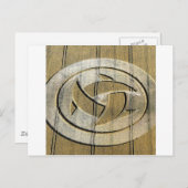 Crop Circle Crescent Moons Wiltshire Postkarte (Vorne/Hinten)