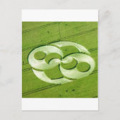Crop Circle Julia Set Liddington Castle 1996 Postkarte (Vorderseite)
