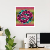 Crop Circle Mandala 1 Poster (Heimbüro)