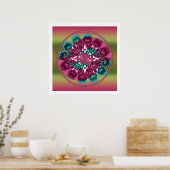 Crop Circle Mandala 1 Poster (Küche)