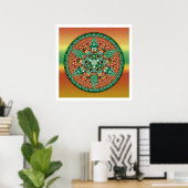 Crop Circle Mandala 2 Poster (Heimbüro)