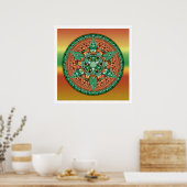 Crop Circle Mandala 2 Poster (Küche)