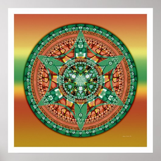 Crop Circle Mandala 2 Poster (Vorne)