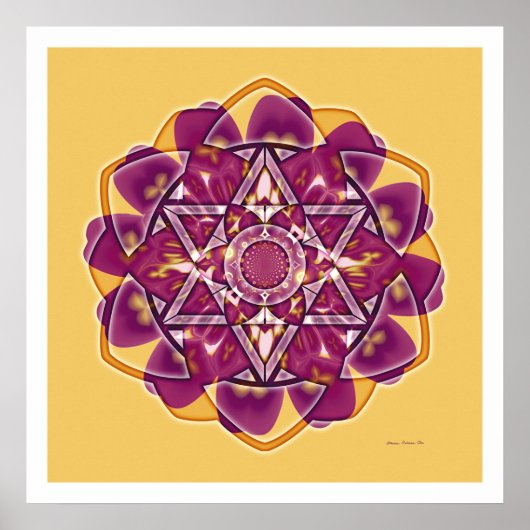 Crop Circle Mandala 4 Poster (Vorne)