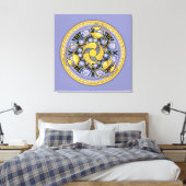 Crop Circle Mandala 5, ummantelte Canvas Leinwanddruck (Insitu (Schlafzimmer))