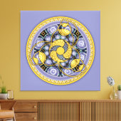 Crop Circle Mandala 5, ummantelte Canvas Leinwanddruck (Insitu (Wohnzimmer))