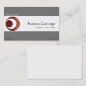 Crop Circle - Planets Crescent Moon Symbol Logo Visitenkarte (Vorne/Hinten)