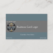 Crop Circle - Planets Crescent Moons Logo Visitenkarte (Vorderseite)