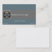 Crop Circle - Planets Crescent Moons Logo Visitenkarte (Vorne/Hinten)