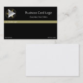 Crop Circle - Silver & Gold Reiki Triangle Logo Visitenkarte (Vorne/Hinten)