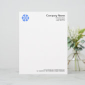 Crop Circle Symbol 02 - Baby Blue Briefbogen (Stehend Vorderseite)