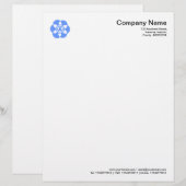 Crop Circle Symbol 02 - Baby Blue Briefbogen (Vorne/Hinten)