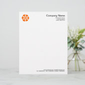 Crop Circle Symbol 02 - Orange Briefkopf (Stehend Vorderseite)