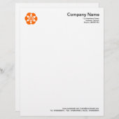 Crop Circle Symbol 02 - Orange Briefkopf (Vorne/Hinten)