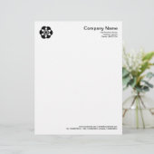 Crop Circle Symbol 02 - Schwarz Briefkopf (Stehend Vorderseite)