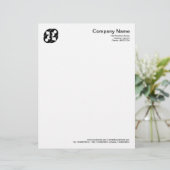 Crop Circle Symbol 03 - Schwarz Briefkopf (Stehend Vorderseite)