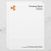 Crop Circle Symbol 04 - Orange Briefkopf (Vorne/Hinten)