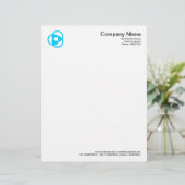 Crop Circle Symbol 05 - Sky Blue Briefkopf (Stehend Vorderseite)