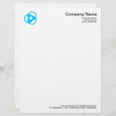 Crop Circle Symbol 05 - Sky Blue Briefkopf (Vorne/Hinten)