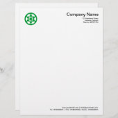 Crop Circle Symbol - Gras Green Briefbogen (Vorne/Hinten)