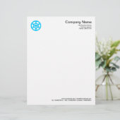 Crop Circle Symbol - Sky Blue Briefbogen (Stehend Vorderseite)