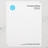 Crop Circle Symbol - Sky Blue Briefbogen (Vorne/Hinten)