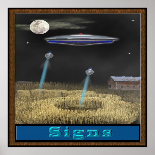 Crop Circle ufo Poster (Vorne)