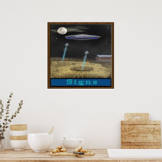 Crop Circle ufo Poster (Küche)