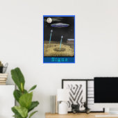 Crop Circle UFO Poster (Heimbüro)
