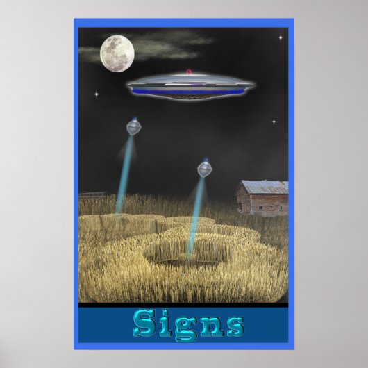 Crop Circle UFO Poster (Vorne)