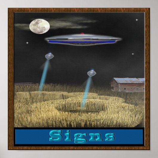 Crop Circle ufo Poster (Vorne)