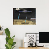 Crop Circle ufo Poster (Heimbüro)
