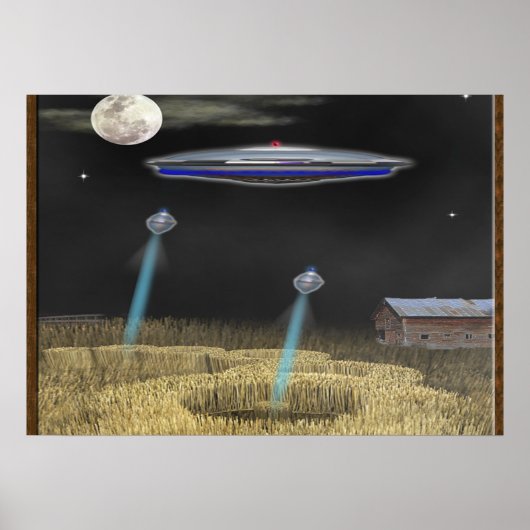 Crop Circle ufo Poster (Vorne)