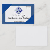 Crop Circles Blue Circles Logo Visitenkarte (Vorne/Hinten)