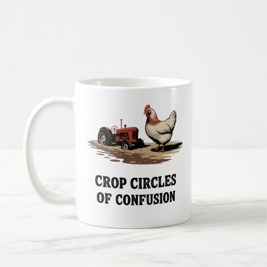 Crop Circles of Confusion | Rural Life Humor Kaffeetasse (Links)
