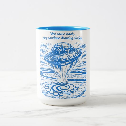CROP CIRCLES ZWEIFARBIGE TASSE (Mittel)