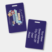 Crop & Connect Atlanta Gepäcktag Abzeichen Ausweis (Vorder- & Rückseite)