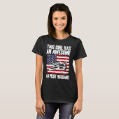 Crop Duster American Flag AG Pilot Wife T-Shirt (Vorne ganz)