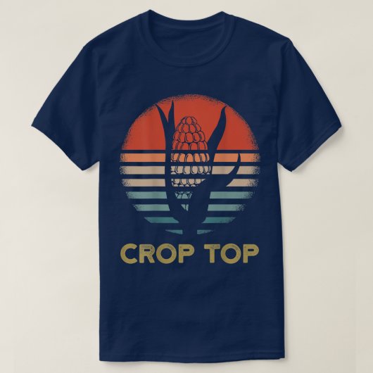 Crop Top Farmer Retro Sunset Corn  (Design vorne)