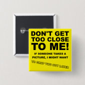 Crop You Out Spater Funny Button Abzeichen Button (Vorne & Hinten)