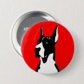 Croppe Mantle Great Dane Button (Vorne & Hinten)