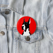 Croppe Mantle Great Dane Button (Beispiel)
