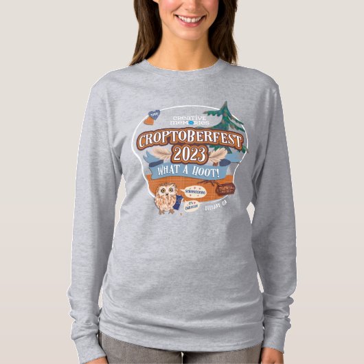 Croptoberfest 2023 Ellijay Gray Long Sleeved T-Shirt (Vorderseite)