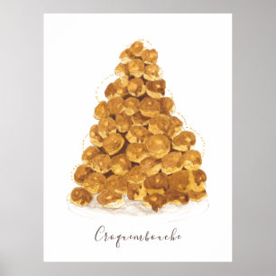 Croquembouche-Aquarell Poster