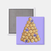 Croquembouche Choux Bun Cream Puffs Wedding Cake Magnet (Vorderseite/Rückseite)