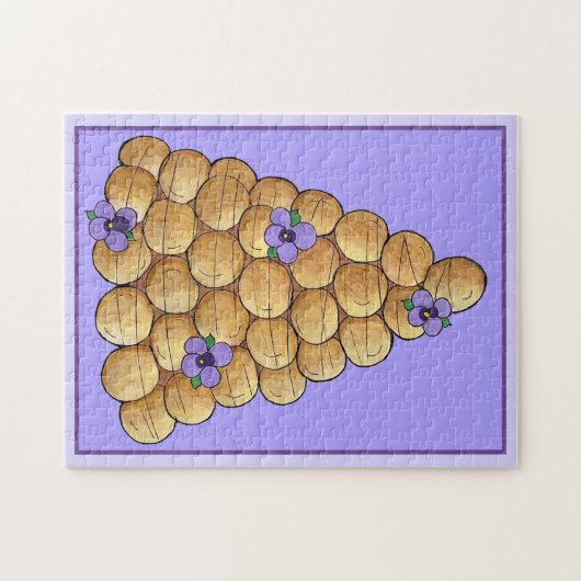 Croquembouche Choux Bun Cream Puffs Wedding Cake Puzzle (Horizontal)