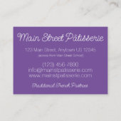 Croquembouche Choux Buns French Patisserie Cake Visitenkarte (Rückseite)