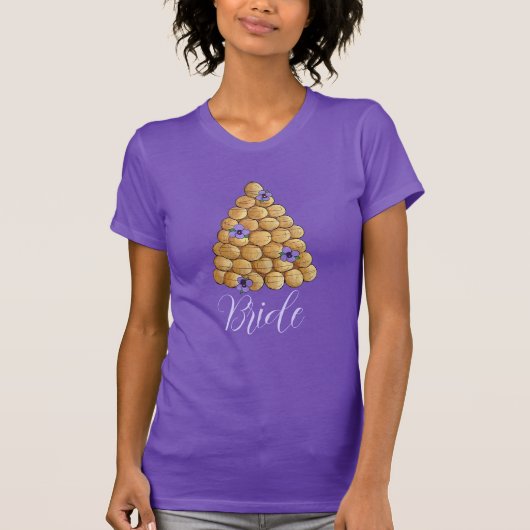 Croquembouche Choux Pastry Wedding Cake Bride T-Shirt (Vorderseite)